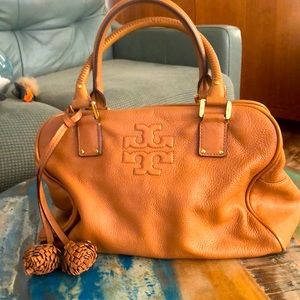 Tory Burch hand bag with leather tassles
